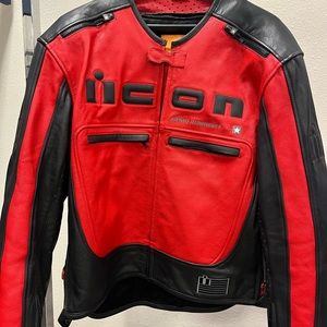Icon Mens Motorcycle Jacket size large